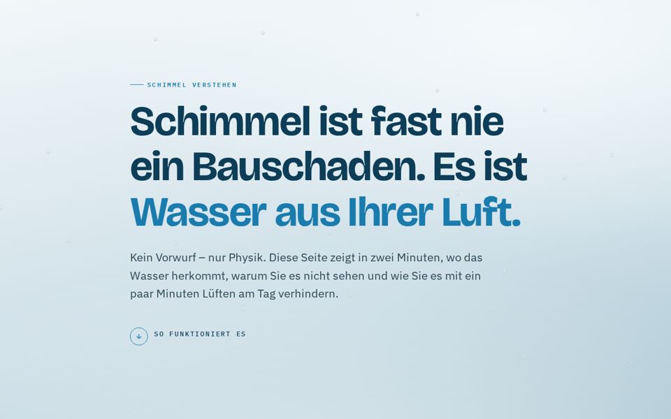 Schimmel / Lüften — Screenshot