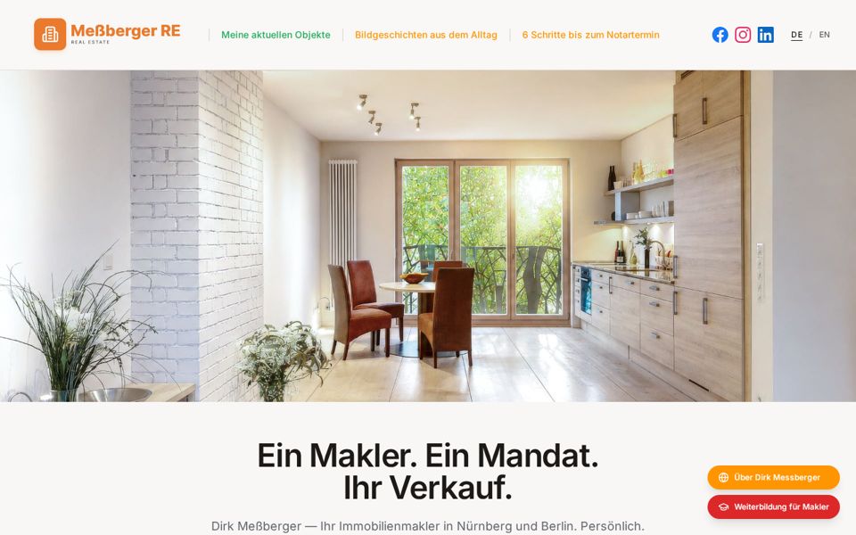 Meßberger Real Estate — Screenshot